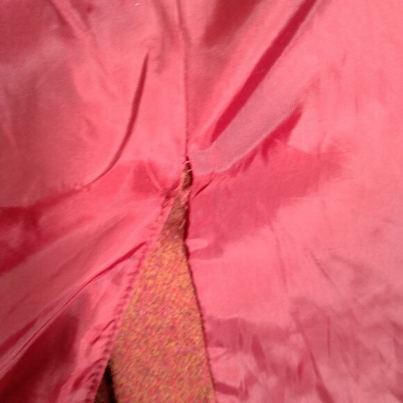 Chadwicks of Boston Pencil Skirt Size 18W Rust Orange Wool Blend Office Wear - Picture 13 of 15